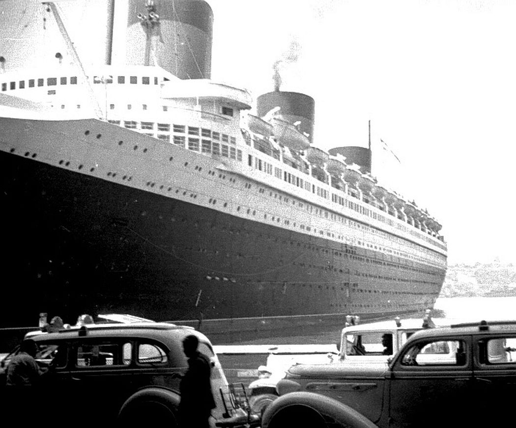 Normandie at C.G.T.'s pier 88 in New York