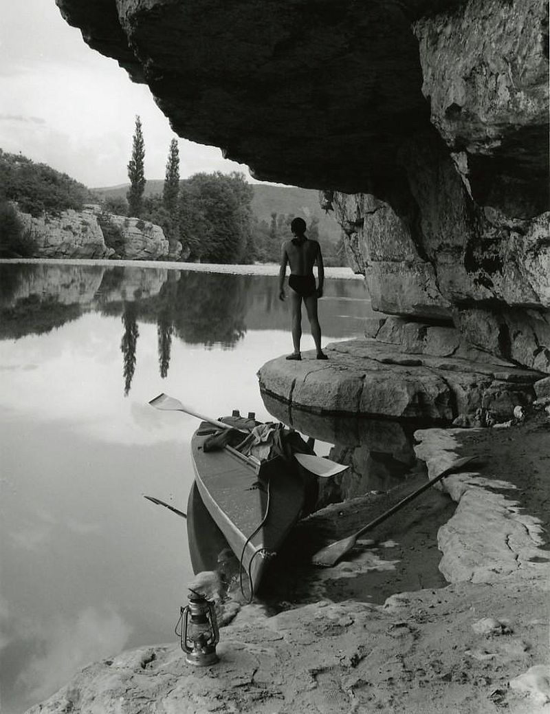 Fernand FONSSAGRIVES (French, 1910-2003)Ardèche Self-Portrait (kayak trip), 1936
