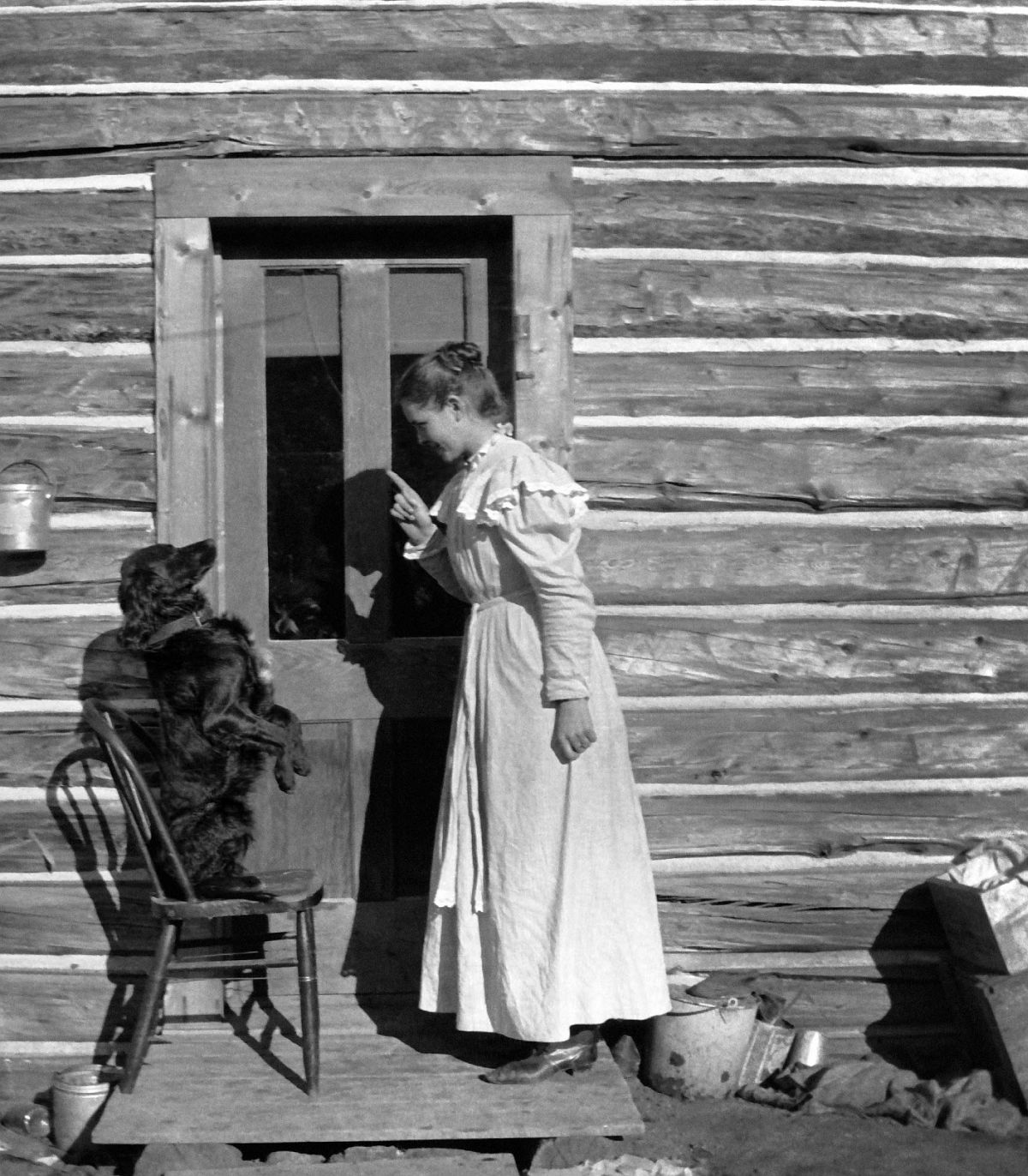 Lora Webb NicholsLora Oldman and Duke, 1902.