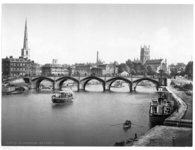Vintage: Historic B&W Photos of Victorian-era Worcester, England
