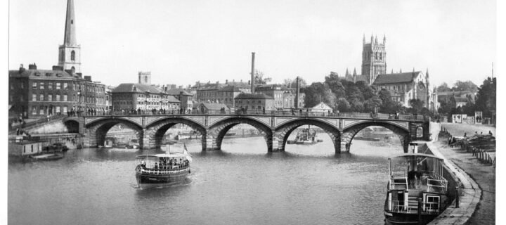 Vintage: Historic B&W Photos of Victorian-era Worcester, England